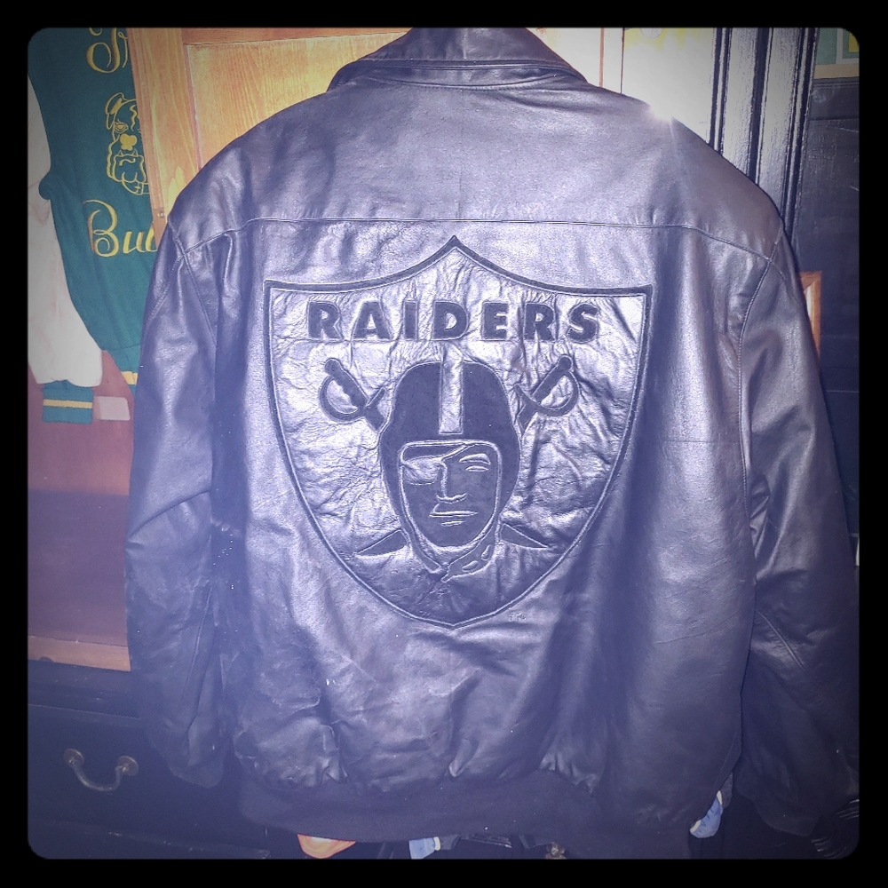 RAIDERS, XL, genuine leather, coat